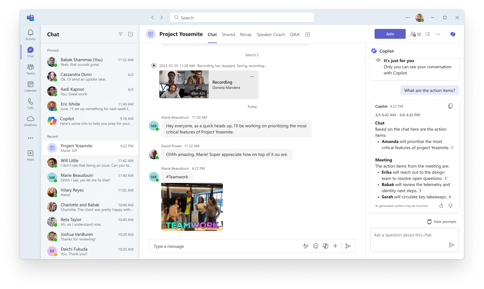Microsoft Teams devient plus intelligent grâce aux capacités d'IA améliorées de Copilot-2 Microsoft Teams devient plus intelligent grâce aux capacités d'IA améliorées de Copilot-2