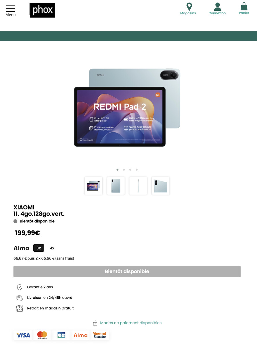 Xiaomi Redmi Pad 2 - première revue Xiaomi Redmi Pad 2 - première revue