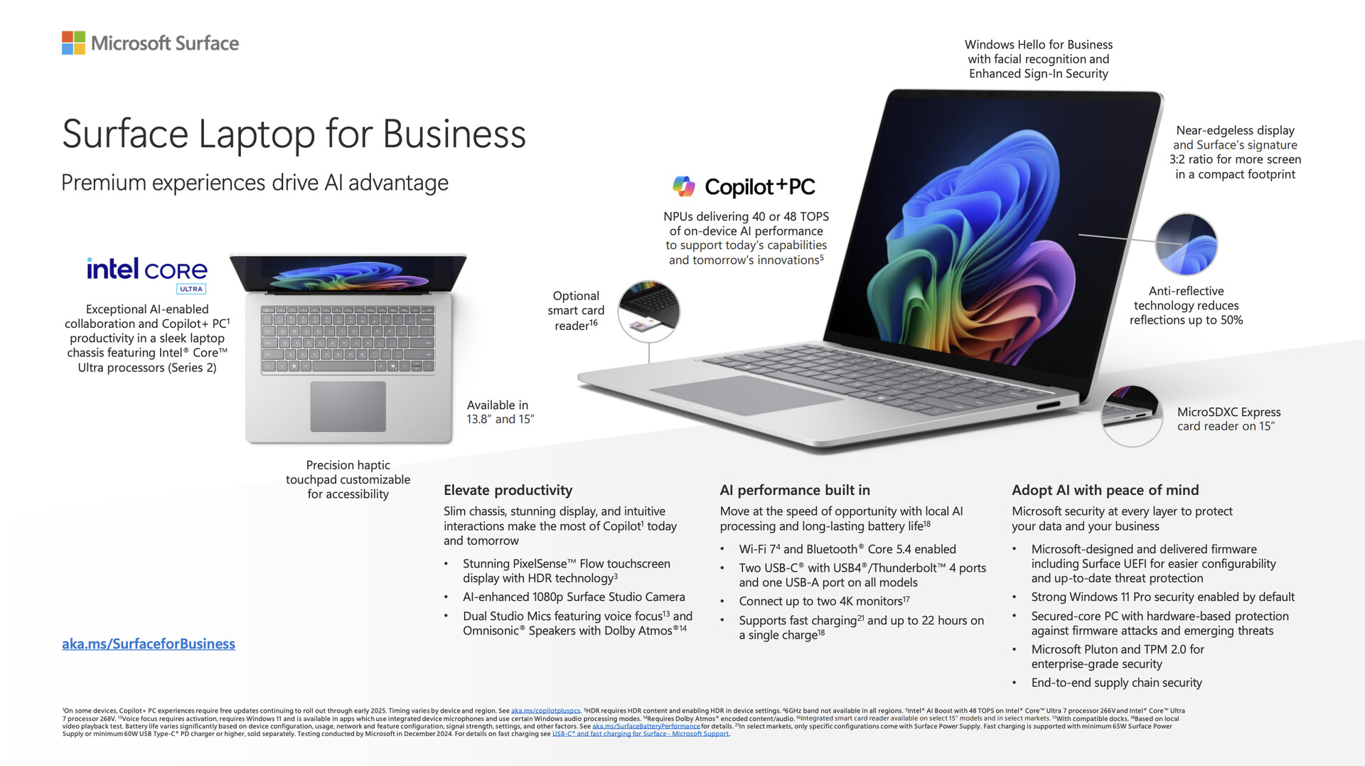 Surface Laptop 11, présenté ci-dessous