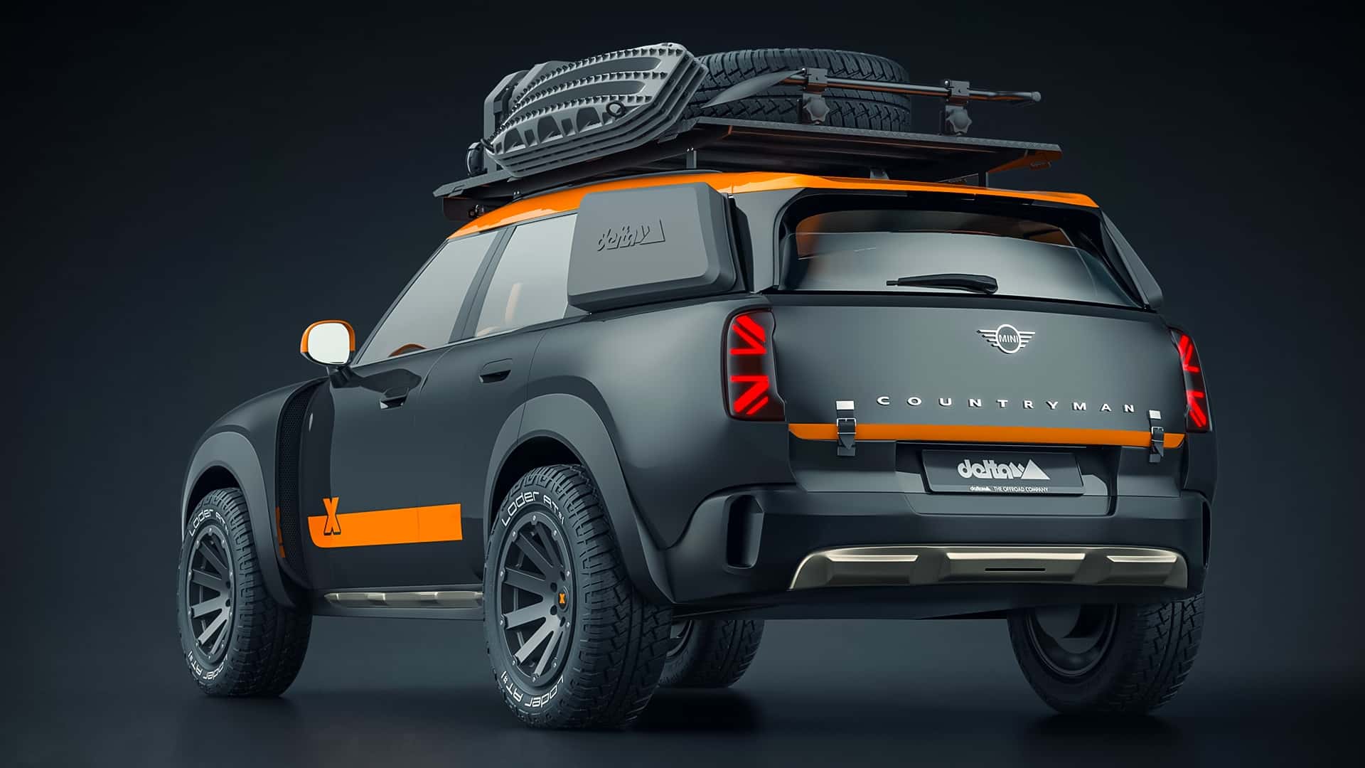 Mini Countryman de style Dakar, vue 1 Mini Countryman de style Dakar, vue 1