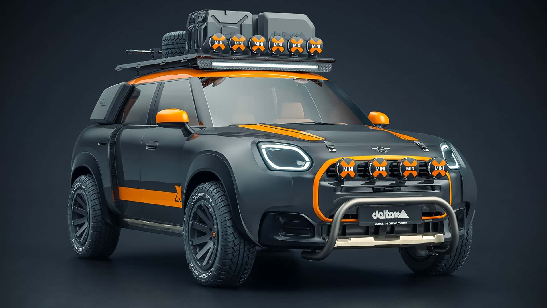 Mini Countryman de style Dakar, vue 2 Mini Countryman de style Dakar, vue 2