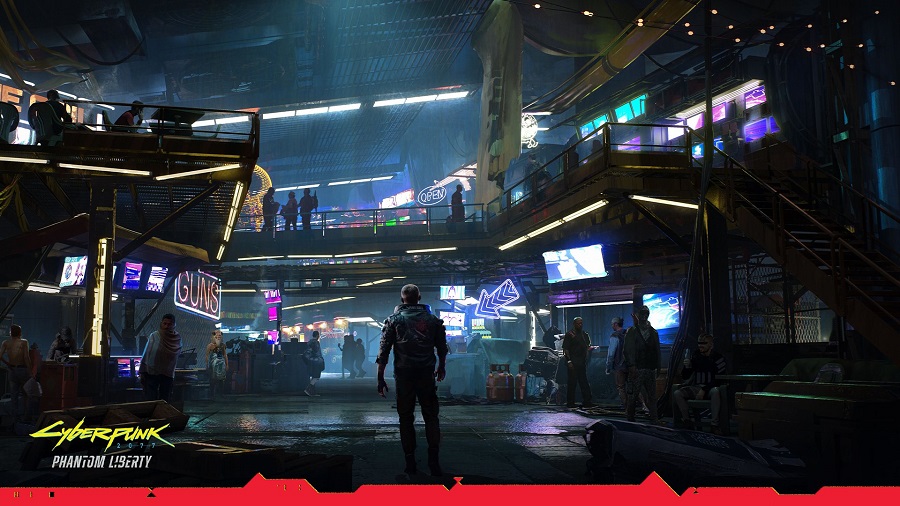 Les développeurs de Cyberpunk 2077 ont dévoilé l'art atmosphérique de l'un des lieux centraux de l'extension Phantom Liberty.-2