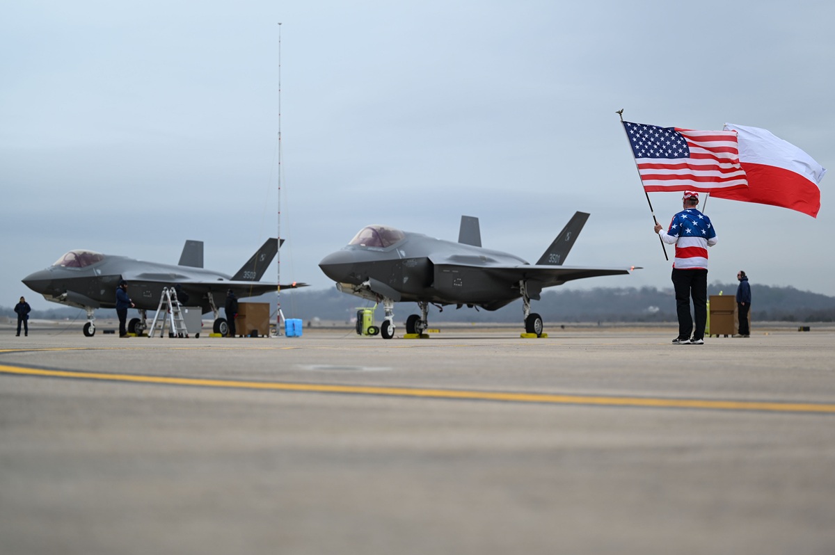 Le F-35A Lightning II polonais. Illustration : US AIR FORCE