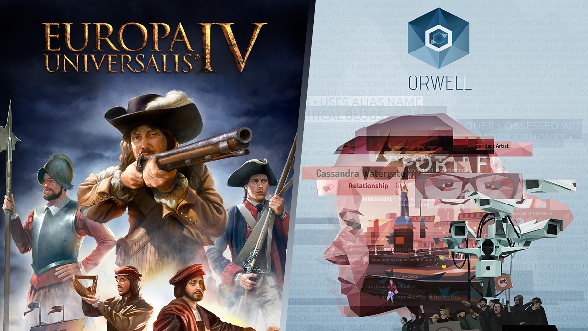 La distribution hebdomadaire de jeux gratuits a commencé dans EGS. Cette fois-ci, le grand jeu de stratégie Europa Universalis IV et la dystopie insolite Orwell sont offerts à tous : Keeping an Eye on You