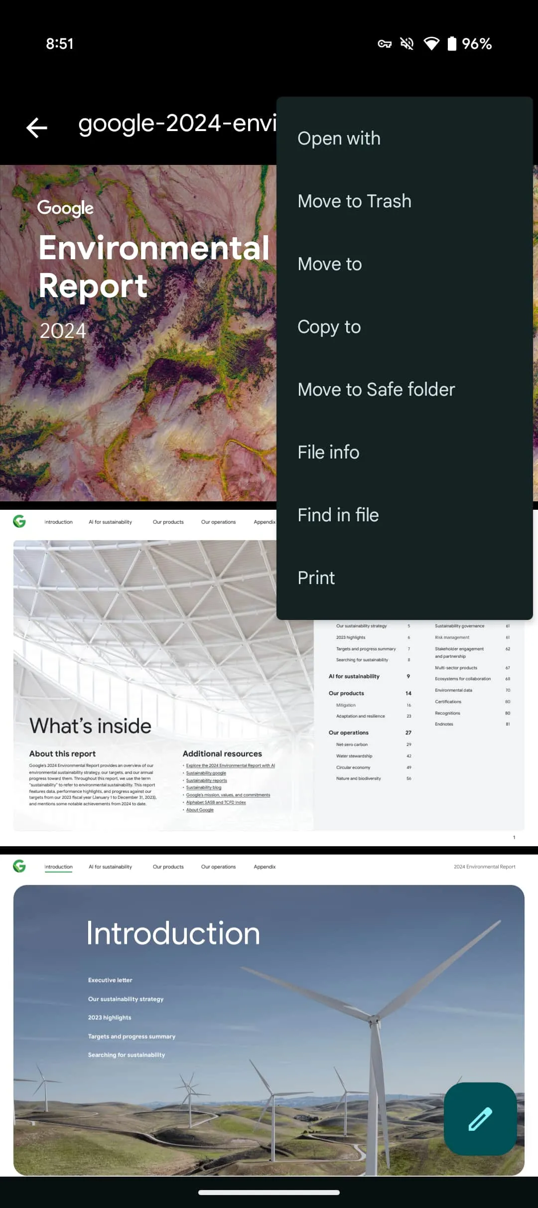 Interface de l'application Google Files avec une nouvelle visionneuse PDF Interface de l'application Google Files avec une nouvelle visionneuse PDF