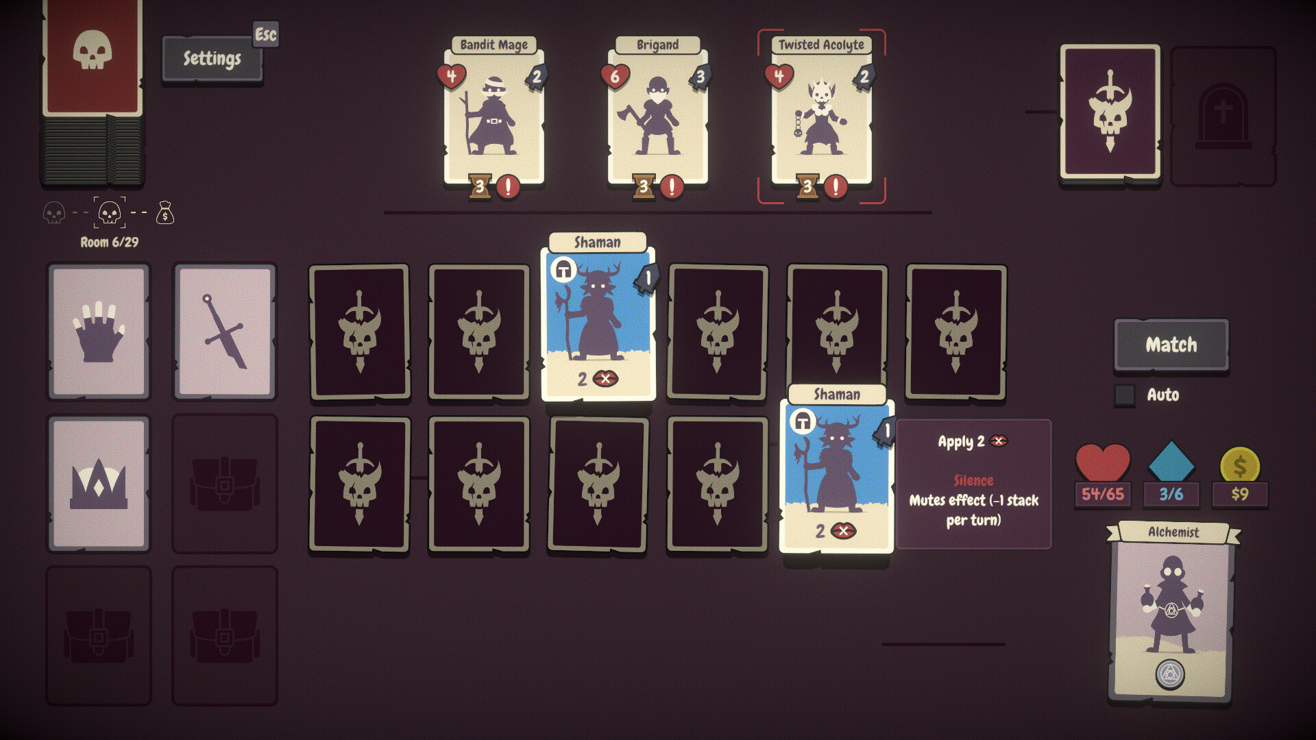 Gameplay du jeu Pairs Perils 1
