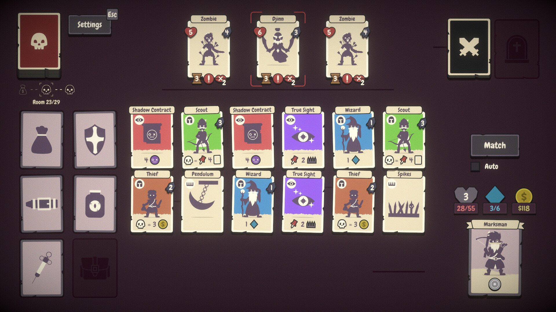 Gameplay du jeu Pairs Perils 3