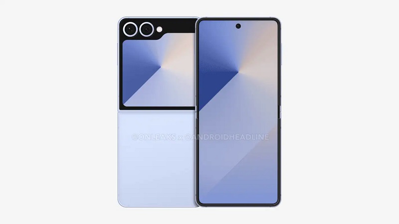 Rendu du smartphone Samsung Galaxy Flip 7 Rendu du smartphone Samsung Galaxy Flip 7
