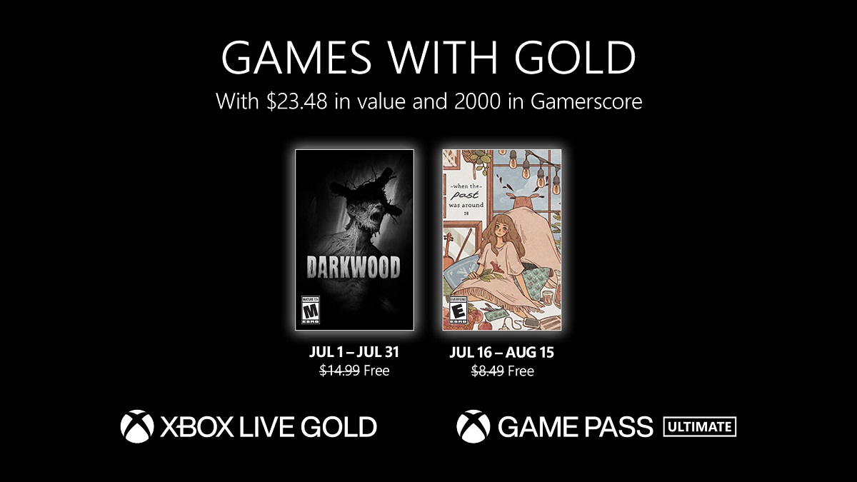 Les abonnés Xbox Live Gold recevront deux jeux en juillet : le jeu d'horreur Darkwood et le jeu de réflexion When The Past Was Around.