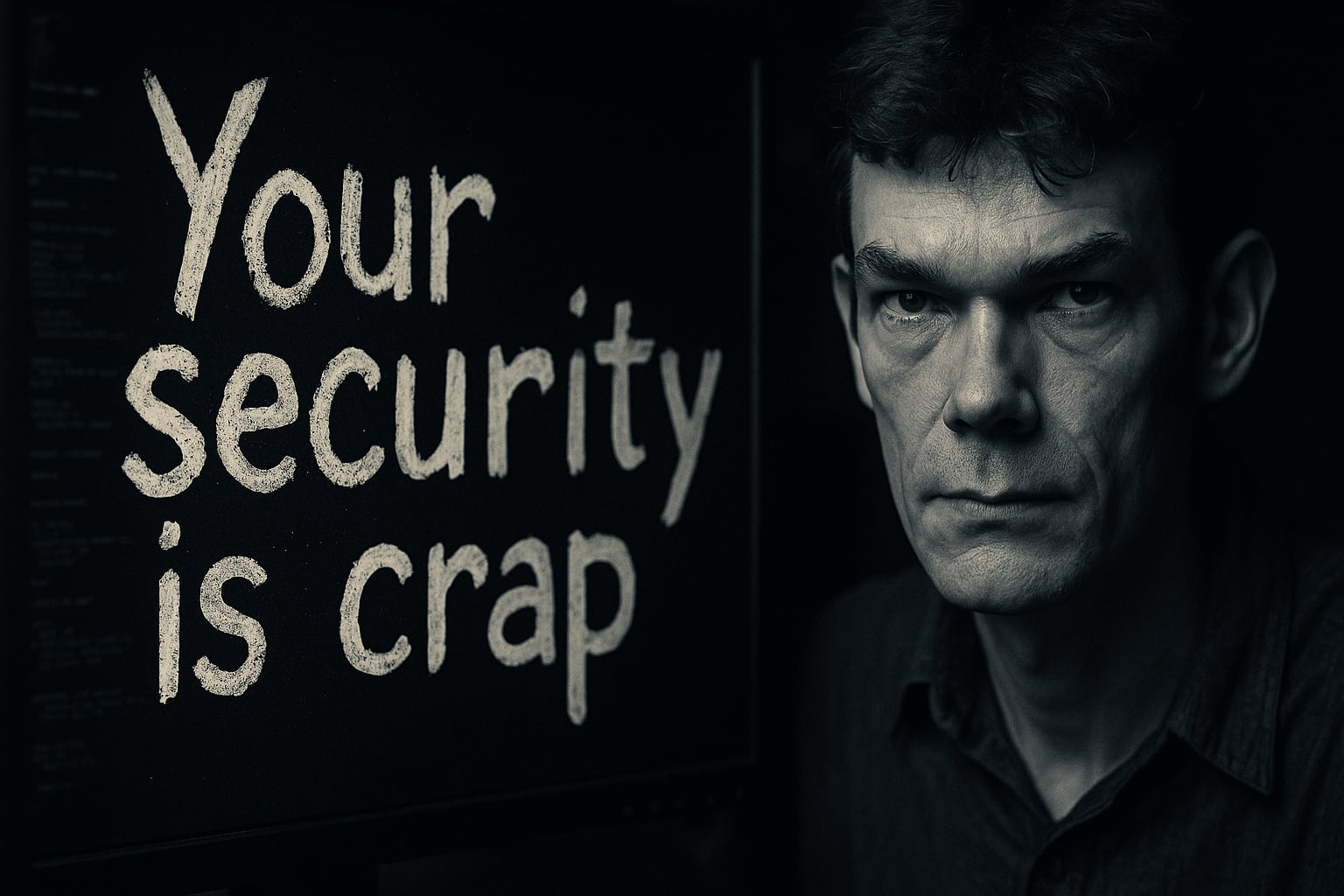 Votre défense est merdique - c'est le message laissé par Gary McKinnon Votre défense est merdique - c'est le message laissé par Gary McKinnon