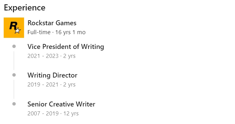 Après 16 ans passés chez Rockstar Games, Michael Unsworth, scénariste de Red Dead Redemption, Grand Theft Auto et Max Payne 3, a quitté le studio.-2