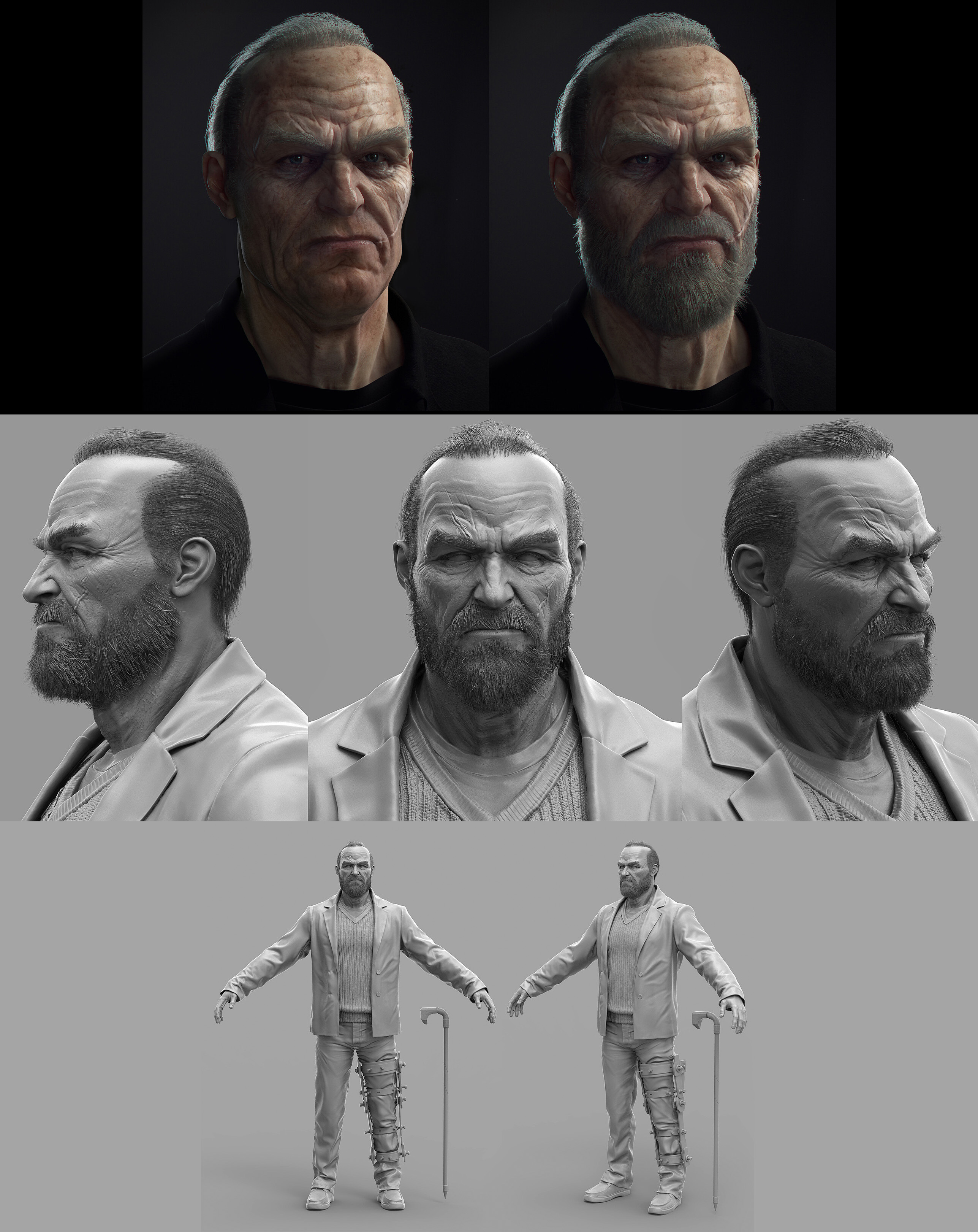 Concept art de Killer Croc Concept art de Killer Croc
