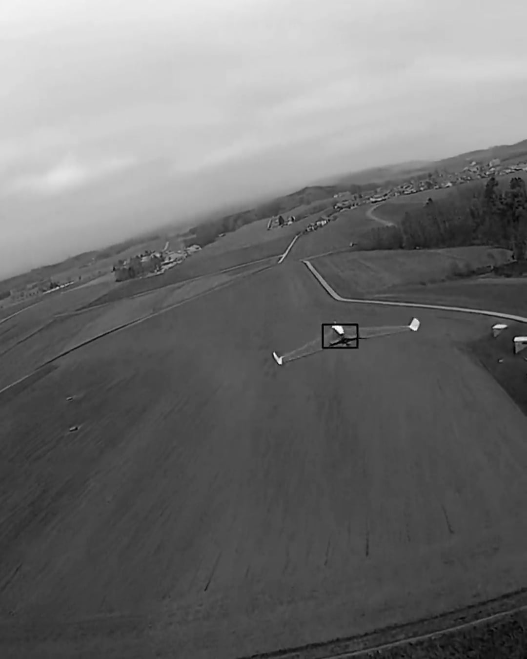 Vue de la caméra du drone intercepteur Gobi