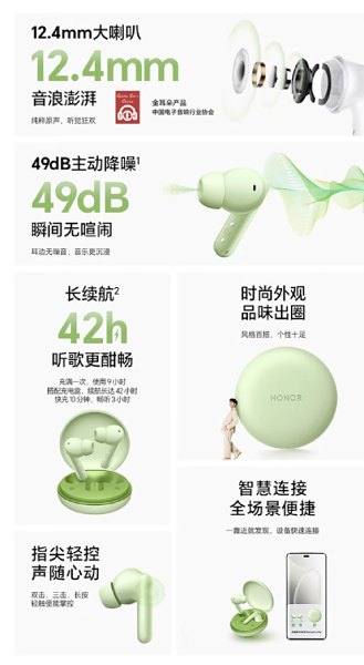 Honor Earbuds A Pro Honor Earbuds A Pro - spécifications