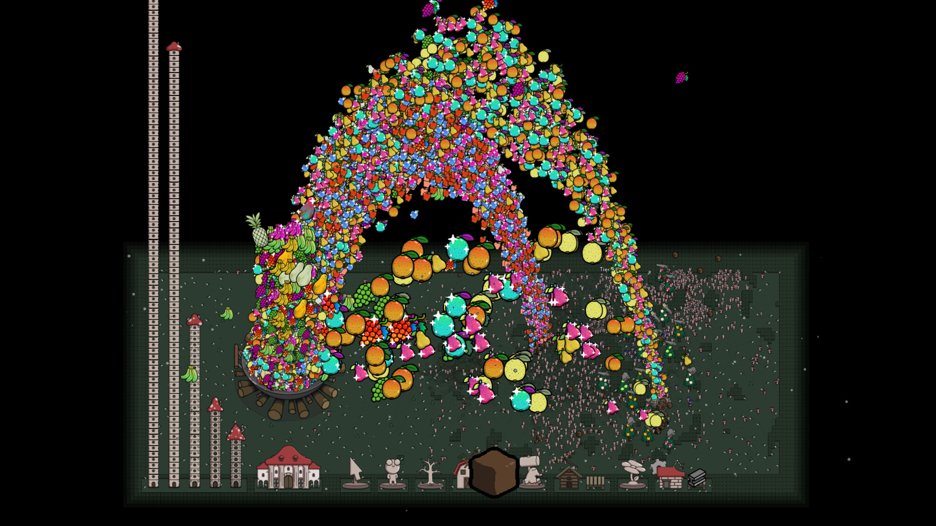 Capture d'écran du jeu Idle Colony, automatisation du processus de collecte