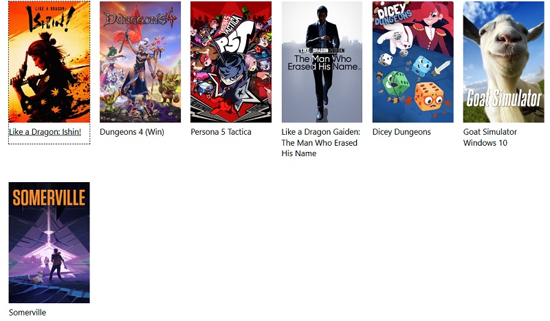 Sept jeux qui quitteront le Xbox Game Pass à la mi-novembre ont été annoncés, dont deux titres Like A Dragon et Persona 5 Tactica.-2 Sept jeux qui quitteront le Xbox Game Pass à la mi-novembre ont été annoncés, dont deux titres Like A Dragon et Persona 5 Tactica.-2