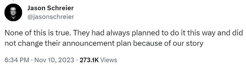 Tout est de la faute de Schreier : Un journaliste français affirme que Rockstar Games a changé d'urgence ses plans et n'a pas montré le teaser de GTA VI à cause de la fuite de Bloomberg.-2 Tout est de la faute de Schreier : Un journaliste français affirme que Rockstar Games a changé d'urgence ses plans et n'a pas montré le teaser de GTA VI à cause de la fuite de Bloomberg.-2