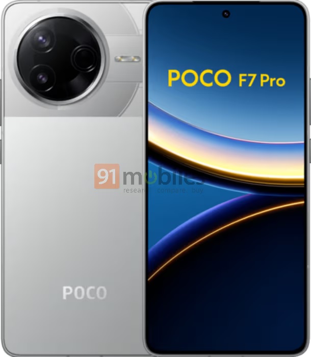 Poco F7 Pro en bleu Poco F7 Pro en bleu