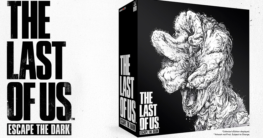 Naughty Dog a annoncé le jeu de société The Last of Us : Escape the Dark dans un style noir et blanc. Il aura des règles simples et mettra l'accent sur la coopération. Naughty Dog a annoncé le jeu de société The Last of Us : Escape the Dark dans un style noir et blanc. Il aura des règles simples et mettra l'accent sur la coopération.