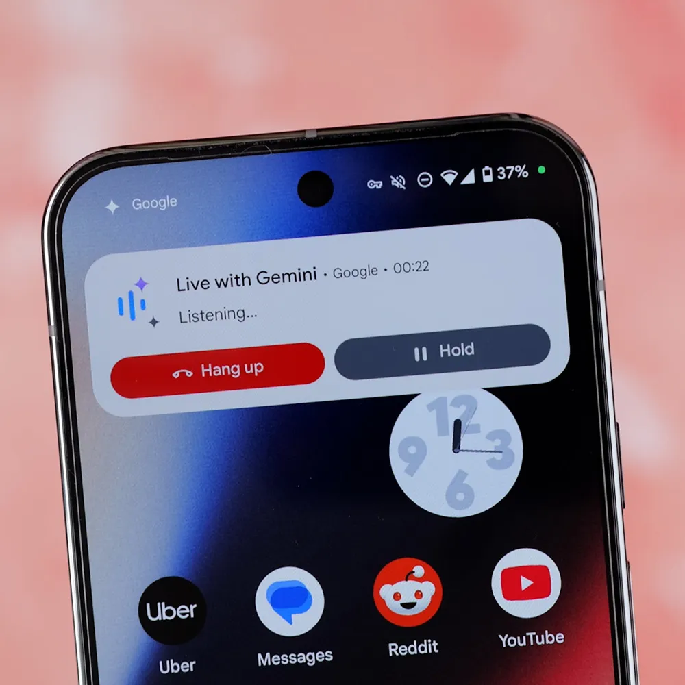 Interface d'appel dans Gemini Live Interface d'appel dans Gemini Live