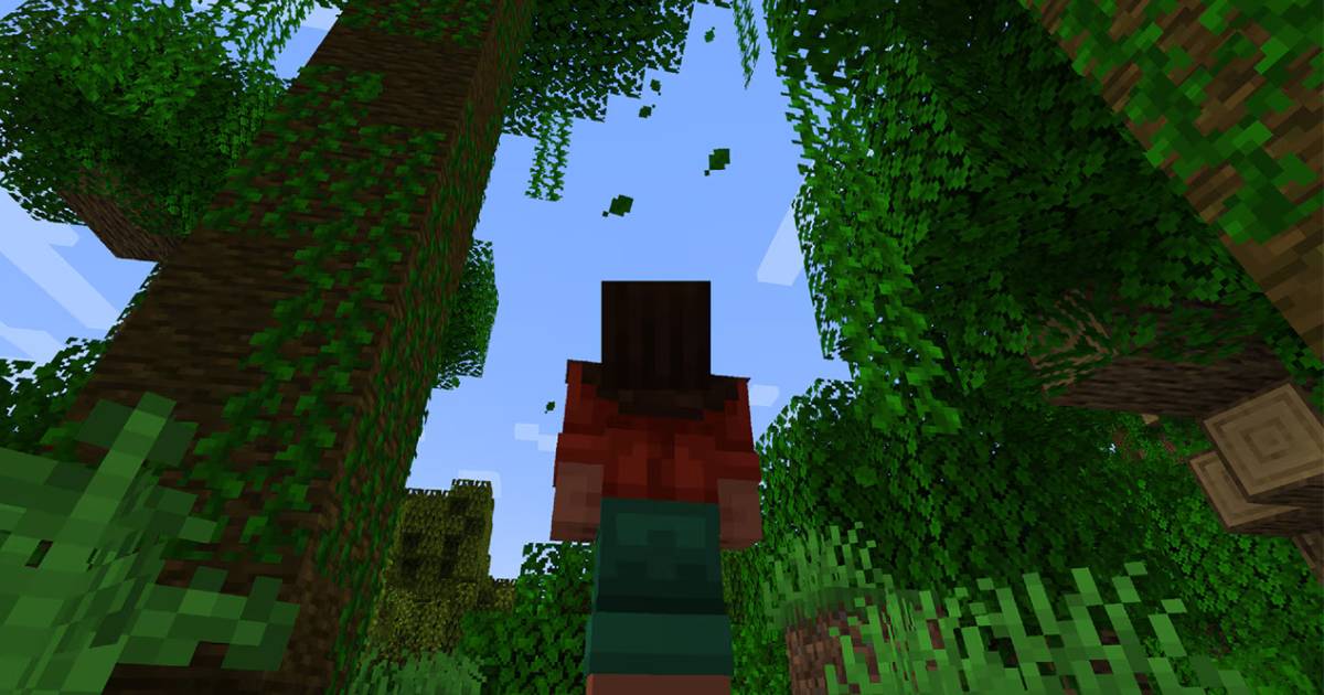 Un paysage Minecraft avec de nouveaux éléments atmosphériques