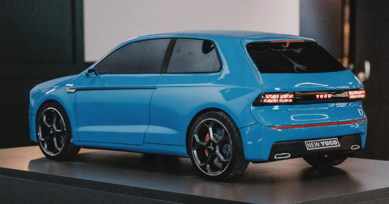 Design du nouveau Yugo avec des lignes nettes Design du nouveau Yugo avec des lignes nettes