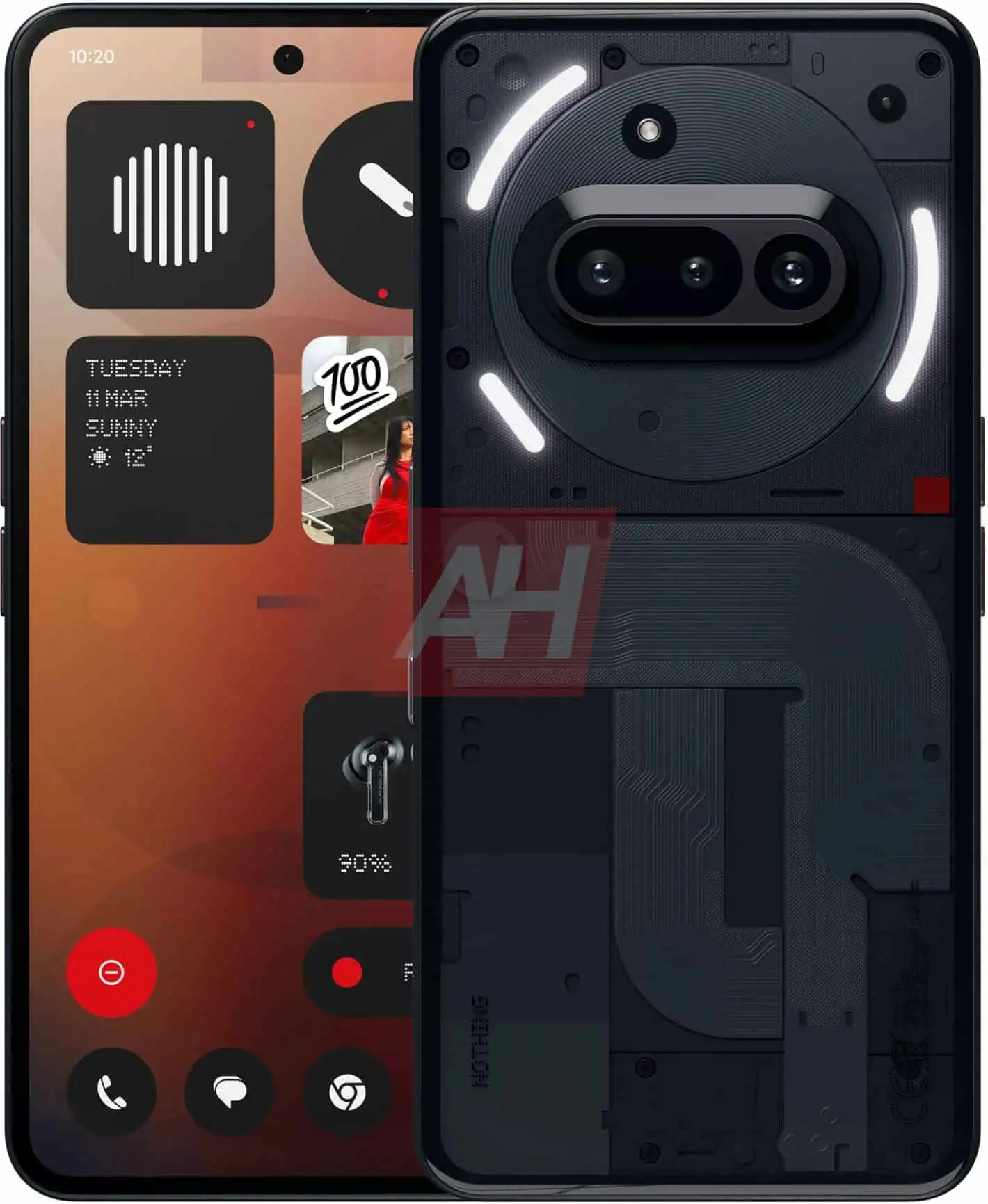 Nothing Phone 3a - Panneau avant