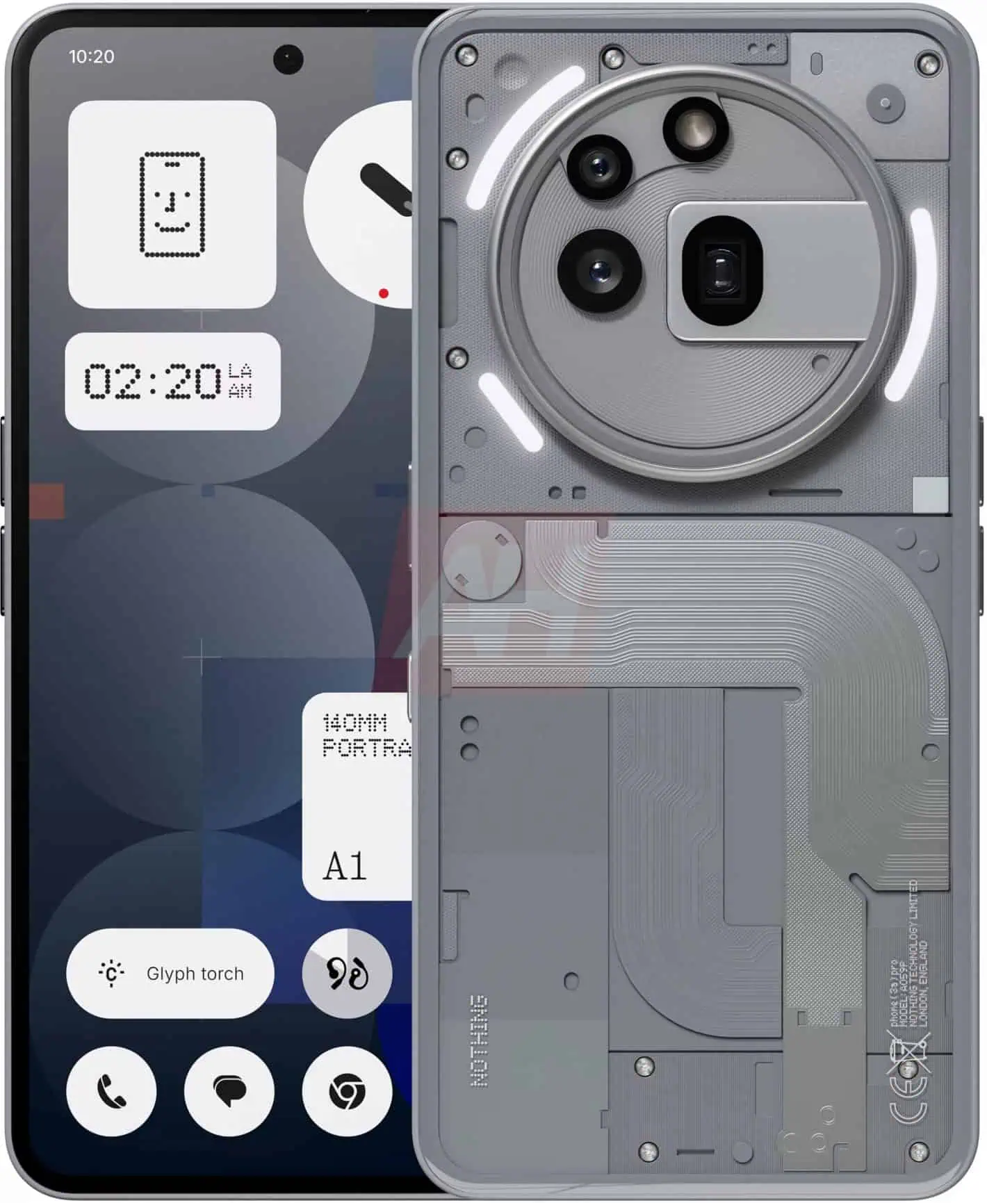 Nothing Phone 3a Pro - Face avant