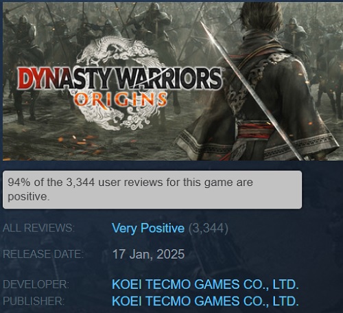 Capture d'écran du jeu Dynasty Warriors : Origins