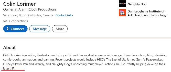 Intrigue : le studio Naughty Dog travaille sur un jeu basé sur une toute nouvelle franchise-2 Intrigue : le studio Naughty Dog travaille sur un jeu basé sur une toute nouvelle franchise-2