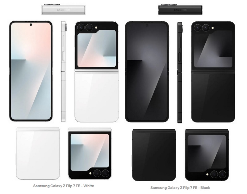 Rendu du Galaxy Z Flip 7 FE Rendu du Galaxy Z Flip 7 FE