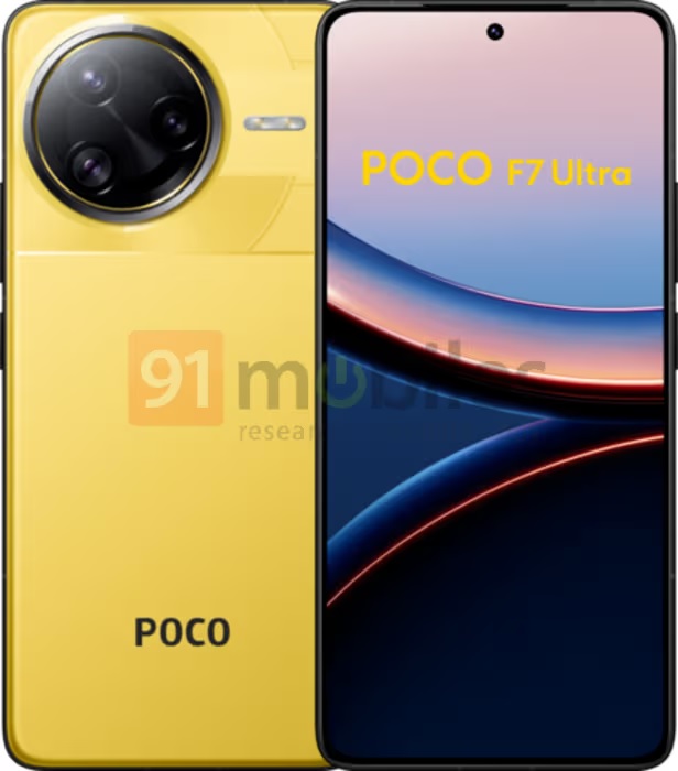 Poco F7 Ultra en couleur Poco F7 Ultra en couleur