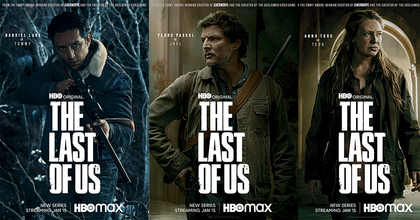 Les stars de l'après-apocalypse : HBO MAX a dévoilé des affiches présentant les acteurs qui jouent les personnages principaux de l'adaptation télévisée de The Last of Us.