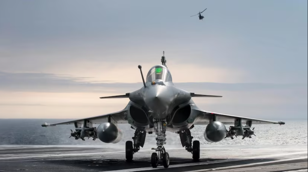 L'avion de combat Rafale M L'avion de chasse Rafale M. Illustration : Dassault Aviation