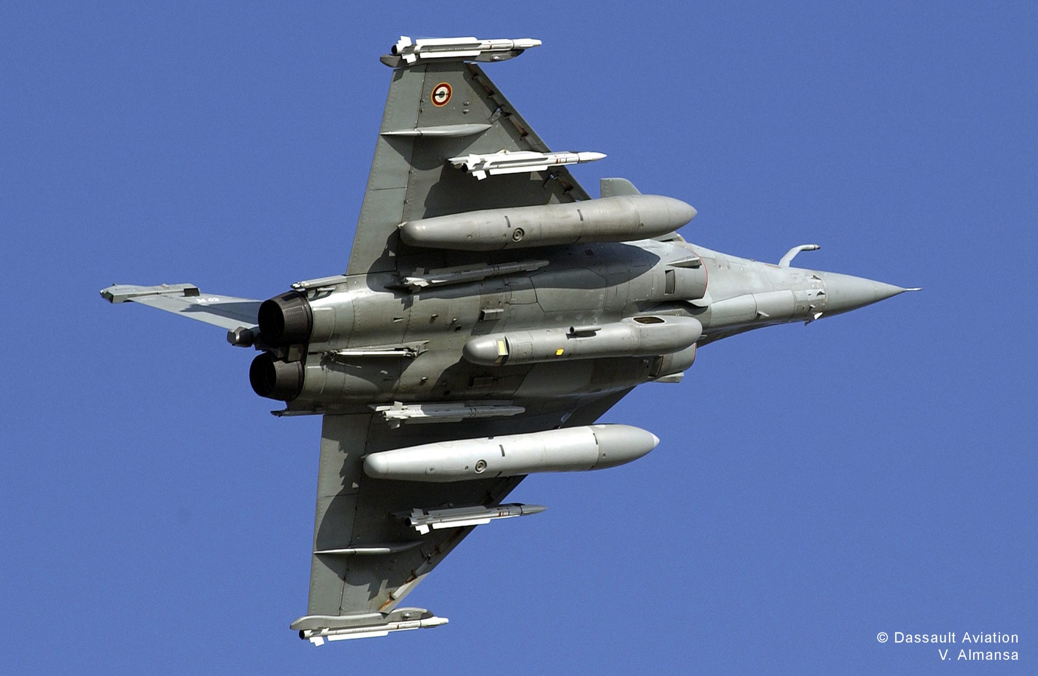 L'avion de combat français Rafale L'avion de combat français Rafale. Illustration : Dessault