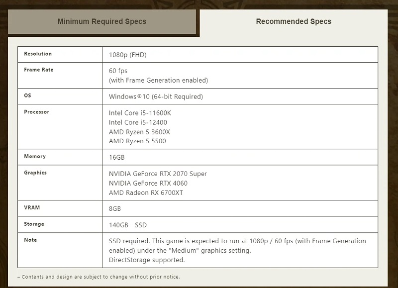 Le pari de l'intelligence artificielle pourrait être une erreur pour Capcom : La configuration requise pour Monster Hunter Wilds a été publiée et soulève de nombreuses questions.-2 Le pari de l'intelligence artificielle pourrait être une erreur pour Capcom : La configuration requise pour Monster Hunter Wilds a été publiée et soulève de nombreuses questions.-2