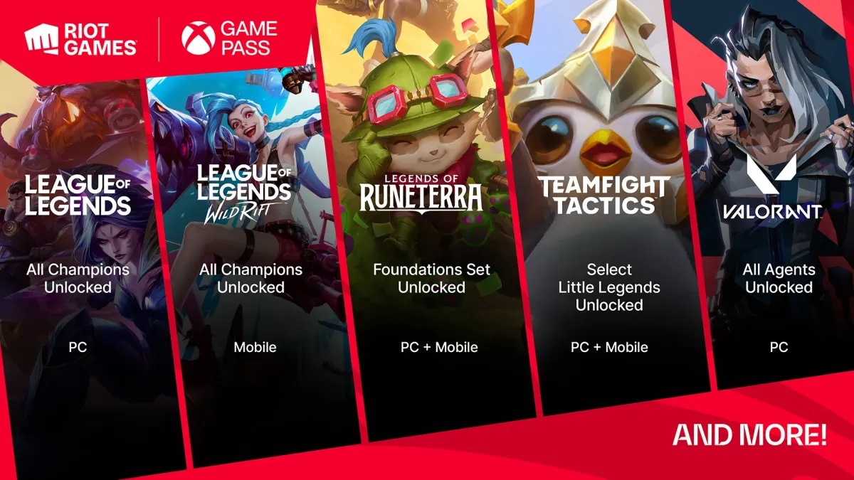 Les projets de Riot Games apparaîtront sur le Game Pass la semaine prochaine