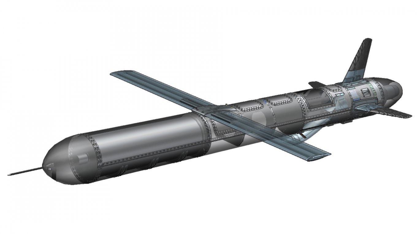Un missile de drone ukrainien. Illustration : Destinus