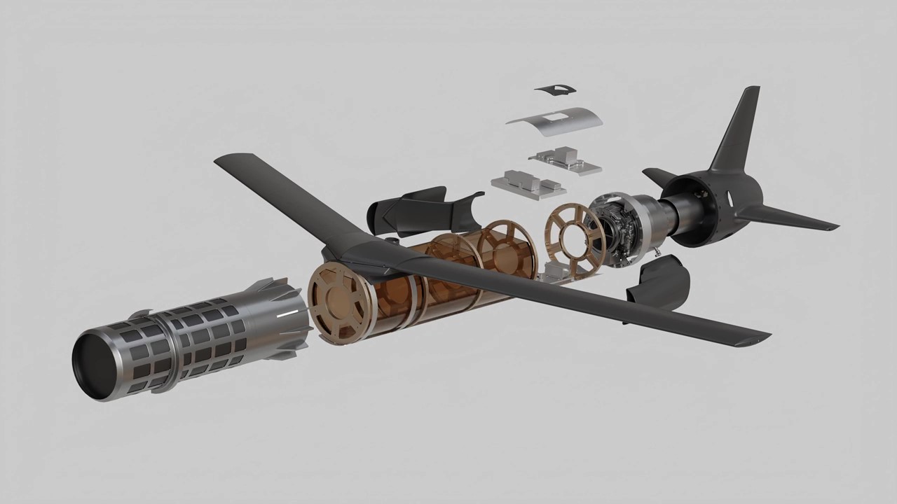 Le missile drone Ruta. Illustration : Destinus