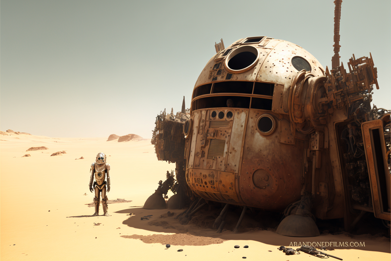 Un réseau neuronal représente des planètes et des personnages emblématiques de Star Wars dans un style steampunk-4