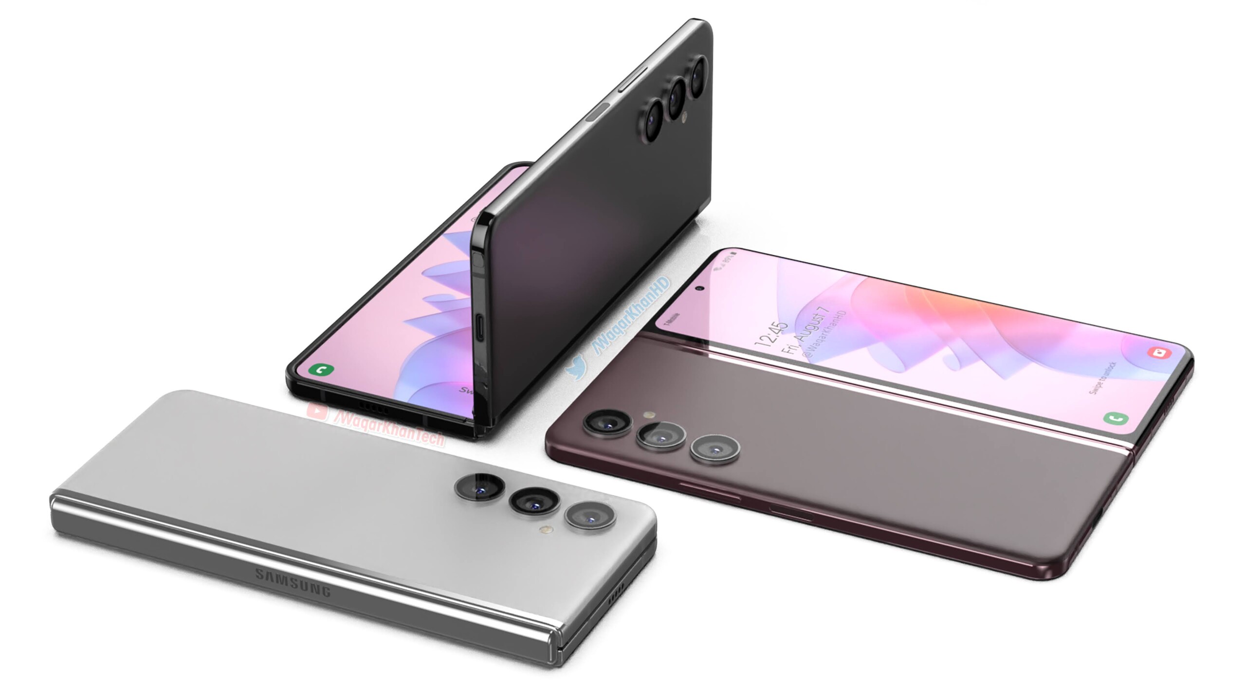 Photo de l'étui de protection Samsung Galaxy Z Fold4 nouveaux formats d'écran