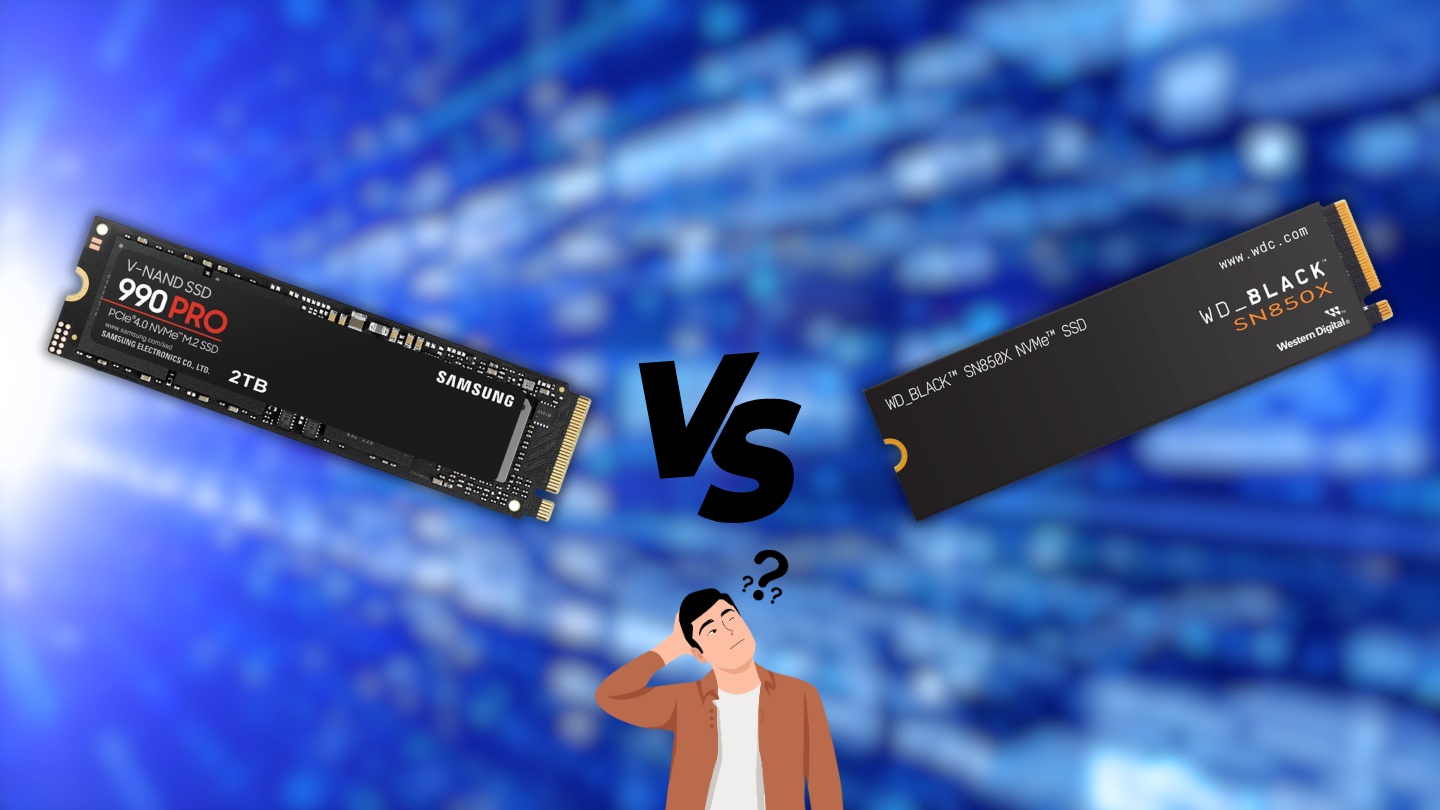 Comparaison entre le 990 PRO et le SN850X Comparaison entre le 990 PRO et le SN850X
