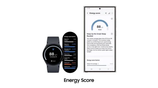 Facture d'énergie dans Samsung Health sur la Galaxy Watch 5 Facture d'énergie dans Samsung Health sur la Galaxy Watch 5