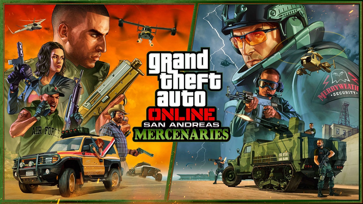 Il fait de nouveau chaud à Los Santos avec la sortie de la mise à jour majeure San Andreas Mercenaries pour Grand Theft Auto Online. Rockstar Games a publié la bande-annonce de lancement Il fait de nouveau chaud à Los Santos avec la sortie de la mise à jour majeure San Andreas Mercenaries pour Grand Theft Auto Online. Rockstar Games a publié la bande-annonce de lancement