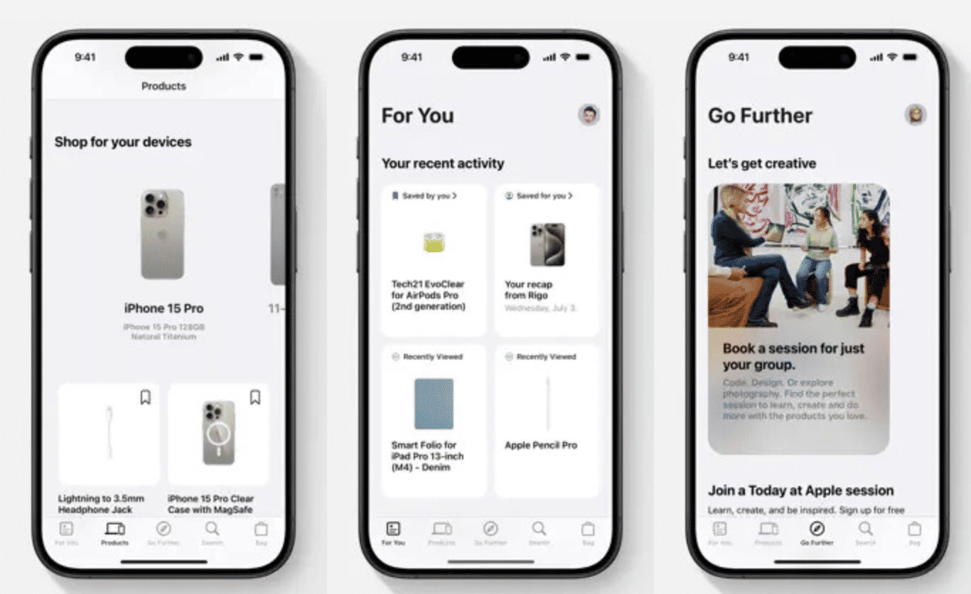 Apple Store App Capture d'écran de l'application Apple Store