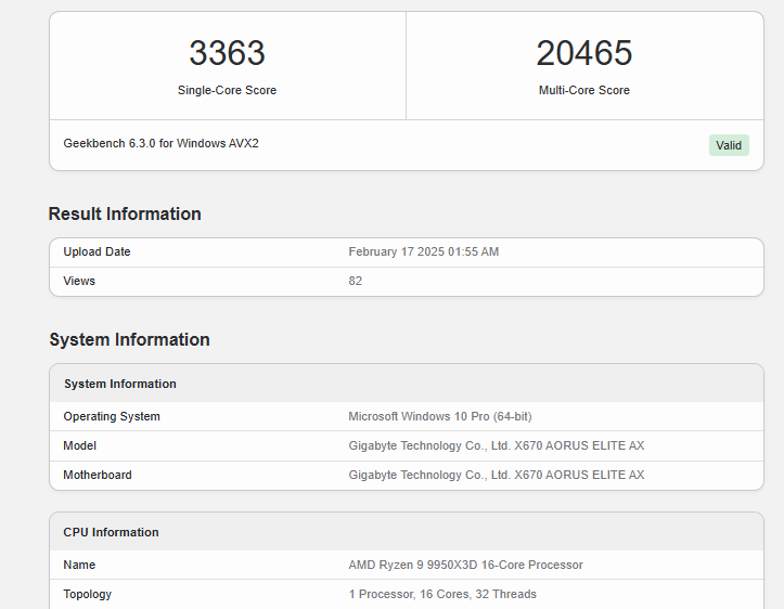 Test de performance AMD Ryzen 9 9950X3D Test de performance AMD Ryzen 9 9950X3D