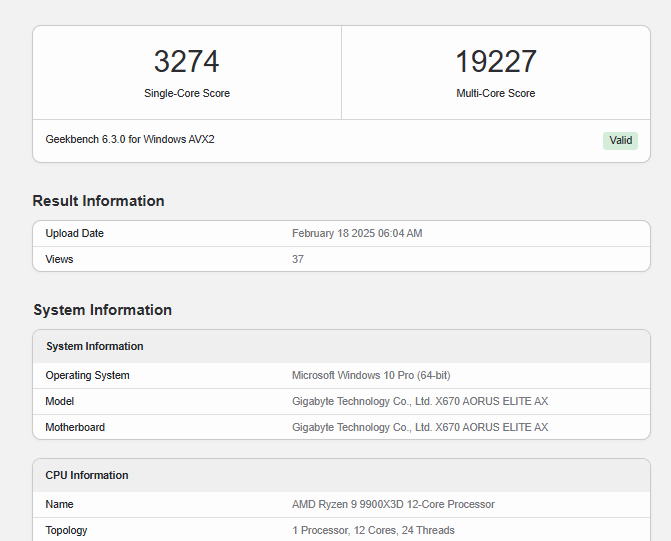 Test de performance AMD Ryzen 9 9900X3D Test de performance AMD Ryzen 9 9900X3D