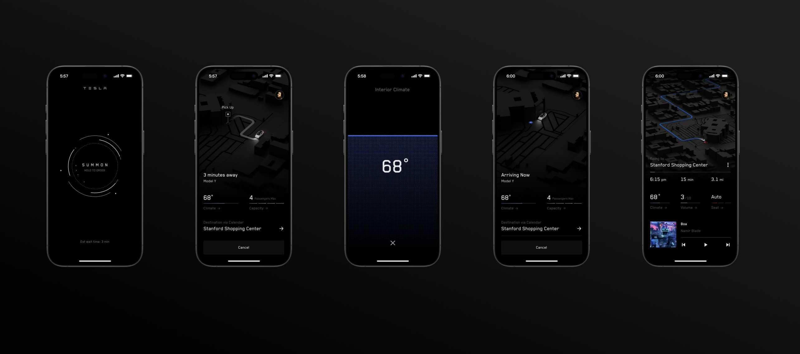 Tesla a généralisé la fonction d'appel de robotaxi dans son application. Tesla a généralisé la fonction d'appel de robotaxi dans son application.