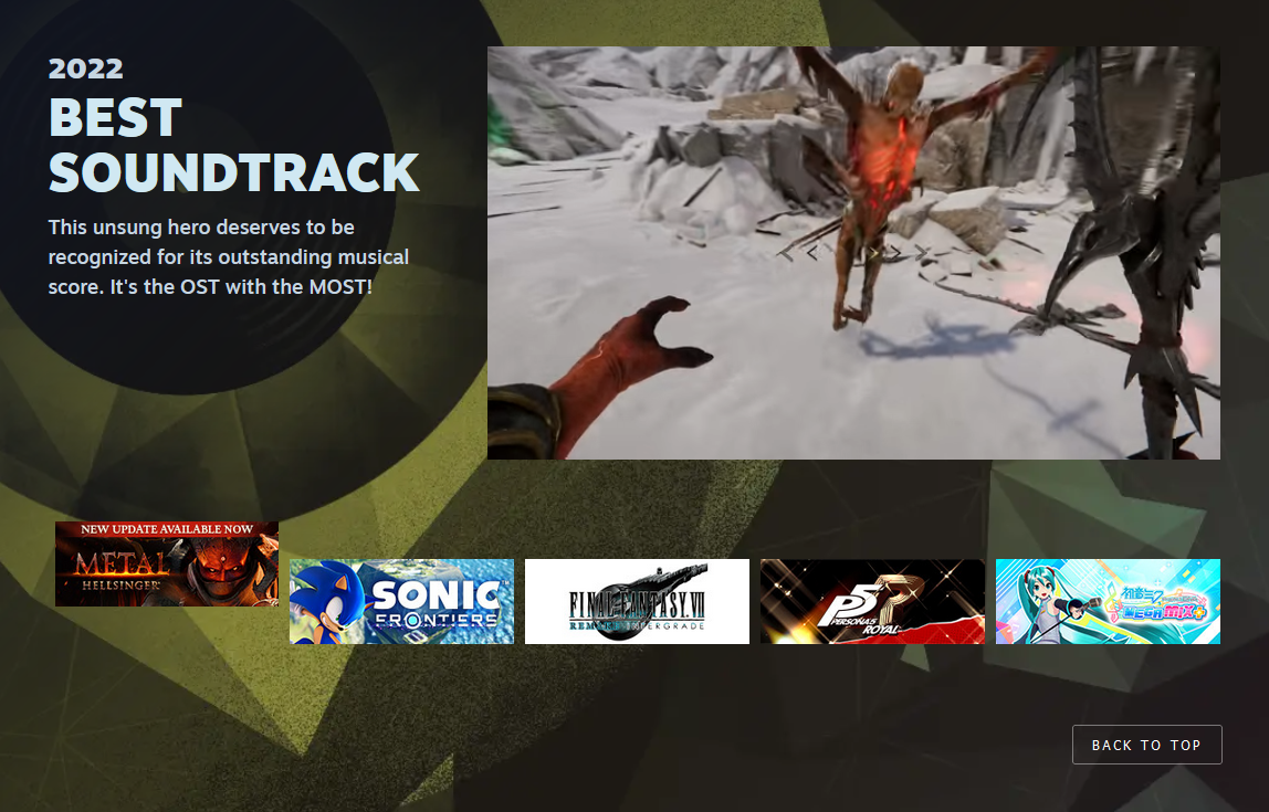 Préparez-vous à voter : Valve dévoile les cinq premières catégories et les jeux qui se disputeront le titre de meilleur jeu aux Steam Awards.-3