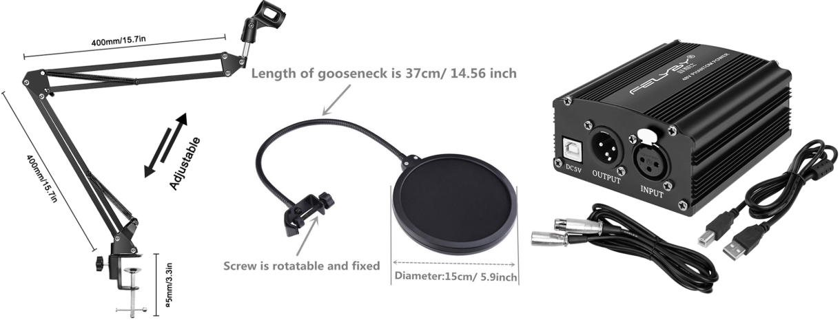 accessoires de microphone accessoires de streaming